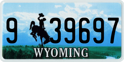 WY license plate 939697