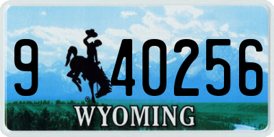 WY license plate 940256