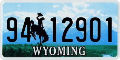 WY license plate 9412901