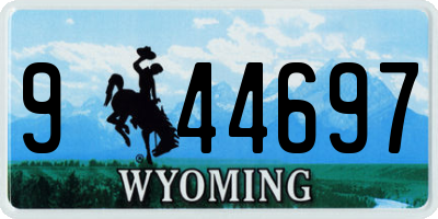 WY license plate 944697
