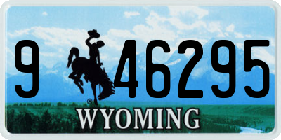 WY license plate 946295