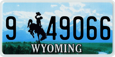 WY license plate 949066