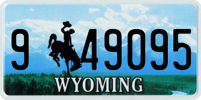 WY license plate 949095