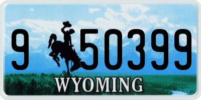 WY license plate 950399