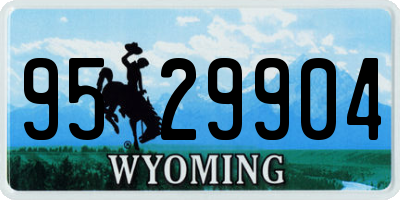 WY license plate 9529904
