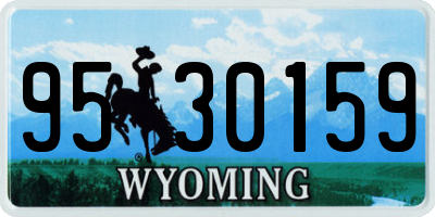WY license plate 9530159