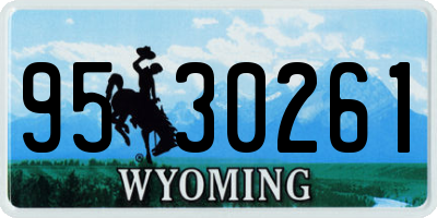 WY license plate 9530261