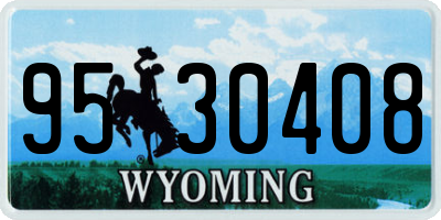 WY license plate 9530408