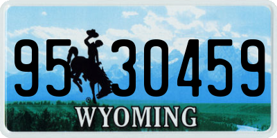 WY license plate 9530459