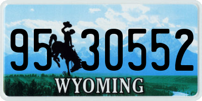 WY license plate 9530552