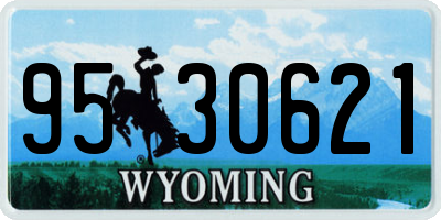 WY license plate 9530621