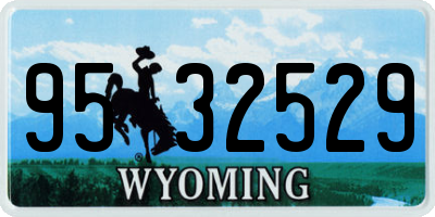 WY license plate 9532529