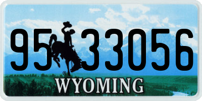 WY license plate 9533056
