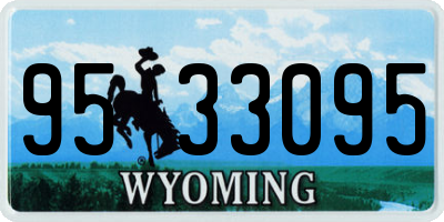 WY license plate 9533095