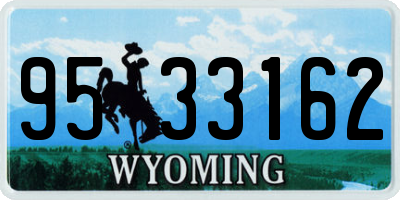 WY license plate 9533162