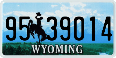 WY license plate 9539014