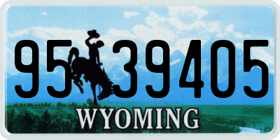 WY license plate 9539405