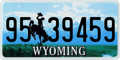 WY license plate 9539459