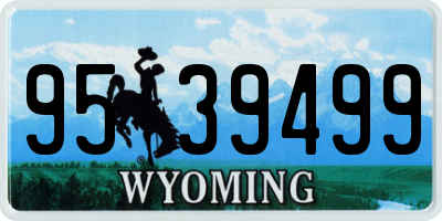 WY license plate 9539499