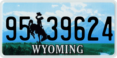 WY license plate 9539624