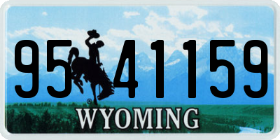 WY license plate 9541159