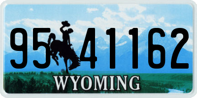 WY license plate 9541162