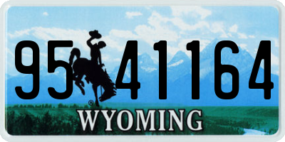 WY license plate 9541164