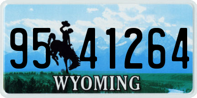 WY license plate 9541264