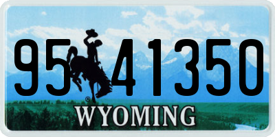 WY license plate 9541350