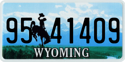 WY license plate 9541409