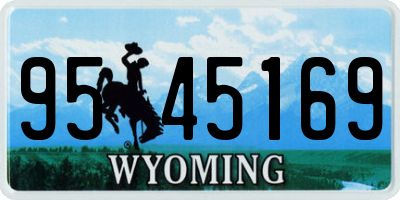 WY license plate 9545169