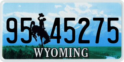 WY license plate 9545275