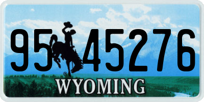 WY license plate 9545276
