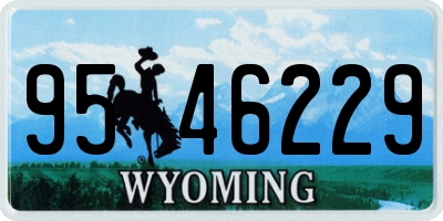 WY license plate 9546229