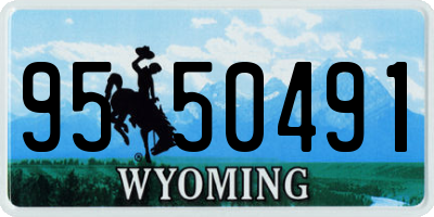 WY license plate 9550491