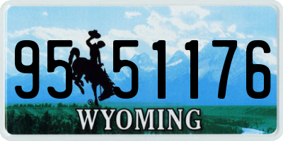 WY license plate 9551176