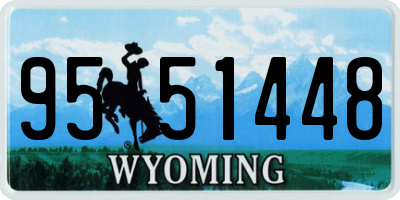 WY license plate 9551448
