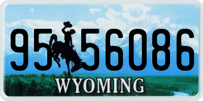 WY license plate 9556086