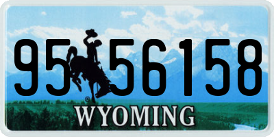 WY license plate 9556158