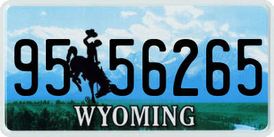 WY license plate 9556265
