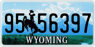 WY license plate 9556397