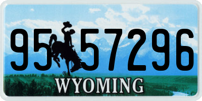 WY license plate 9557296