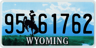 WY license plate 9561762