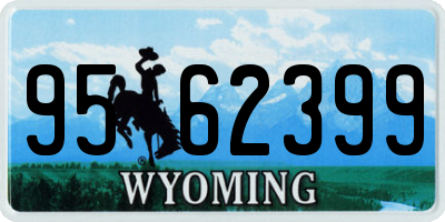 WY license plate 9562399