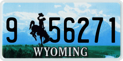 WY license plate 956271
