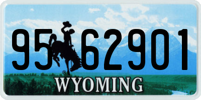 WY license plate 9562901