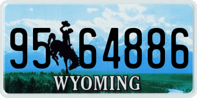 WY license plate 9564886