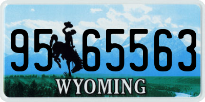 WY license plate 9565563