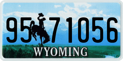 WY license plate 9571056