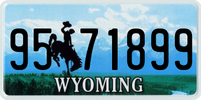 WY license plate 9571899